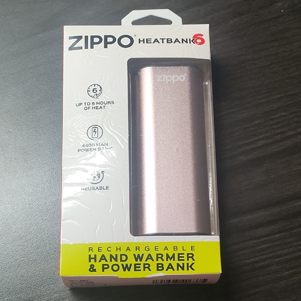 NEW! Zippo HeatBank 6 Hand Warmer & Power Bank